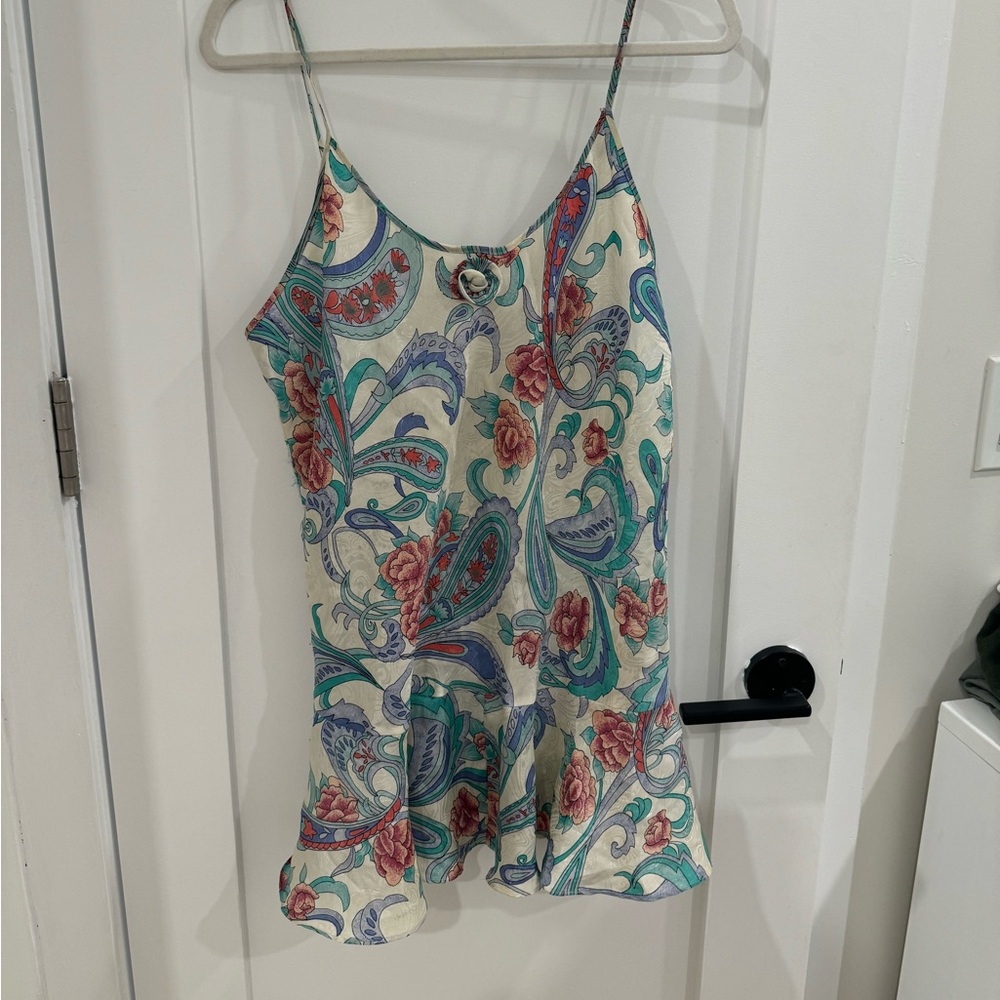 Colorful spaghetti strap dress (thrifted)